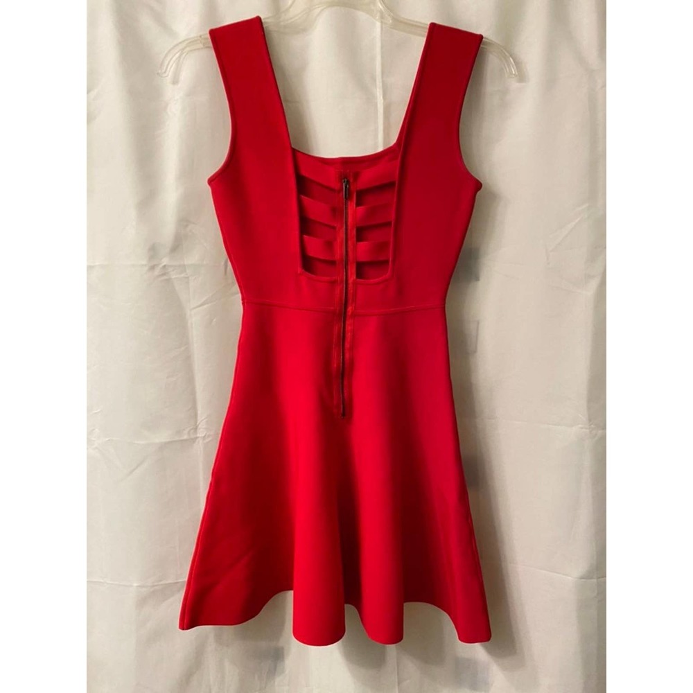 BCBGMaxazria stretch red dress S - Picture 4 of 6